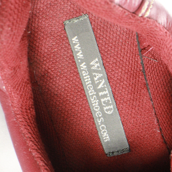 WANTED Shoes Justice Red Lace Up Platform Sneak3rs - Picture 8 of 8